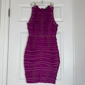 Fashionnova Bandage purple/pinkish dress, size M